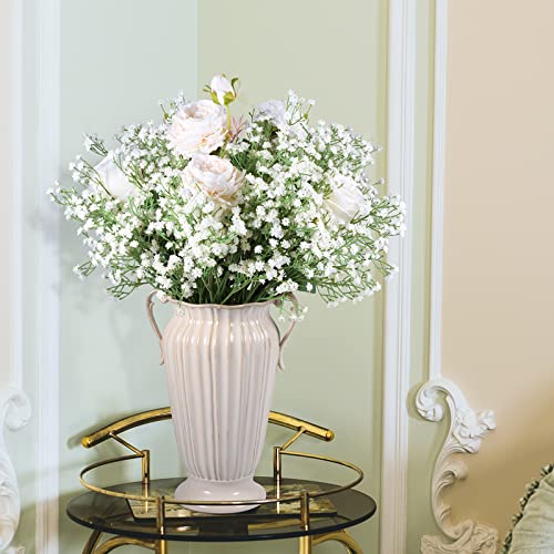 LYLYFAN Babys Breath Artificial Flowers,6 Pcs Gypsophila Faux Flowers for Wedding Party Home Garden Decoration - color: White, size: 6pcs