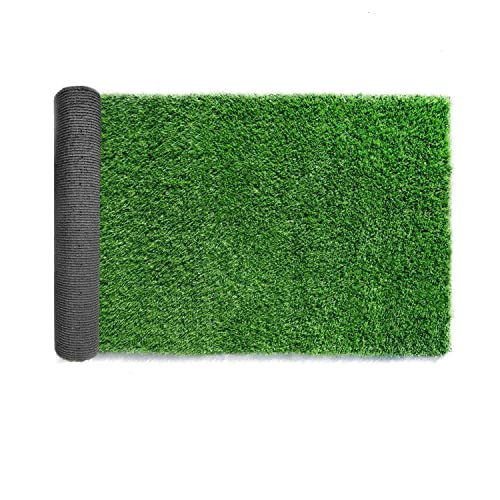 Synthetic Artificial Grass Turf Customized Sizes Decorations for Fence Drainage Holes & Rubber Backing, Indoor Outdoor Faux Grass Astro Rug Carpet Backdropfor Garden Backyard Patio Balcony - size: 4' x 6'