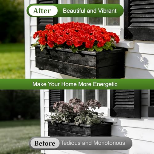 Artificial Geranium Fake Flowers for Outdoor UV Resistant, Outside Spring Red Pink Flower Decoration for Home Kitchen Table Cemetery Garden Planter, Front Door Silk Faux Plants - color: Red, size: 4ps