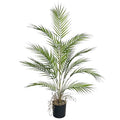3FT Large Artificial Plants in Pot Fake Palm Tree with Black Tall Planter, Faux Tropical Areca Floor Plant, Silk Plant for Home Office Green Porch Garden Outdoor Living Room Decor Indoor