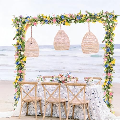 6ft Easter Garland - Spring Garland with Egg and Mixed Berry,Hanging Rustic Pastel Wreaths DIY Artificial Decorations Garland for Home Table Indoor Outdoor Easter Mantel Decorations - color: Easter02