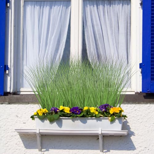 FOIMAS 12pcs Artificial Grass Plants,19.68" Faux Shrubs Wheat Grass Greenery Stems Fake Plants for Indoor Outdoor Home Decoration - size: 19.68