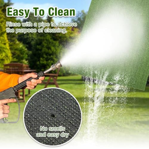 GLOBREEN Artificial Grass for Dogs Potty, 3FTx5FT Puppy Grass Pee Pad, Indoor Outdoor Pets Turf Fake Grass Rug for Balcony Patio - size: 3FTX5FT