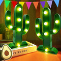 Extra Large - 2 Pack LED Cactus Light Cinco de Mayo Decorations 10 x 5.5 Inch Cactus Decor Mexican Fiesta Party Decorations Cute Night Lamp for Table Kids' Room Bedroom Living Room Gift Party Home - size: 2 Pack-10 x 5.5 Inch