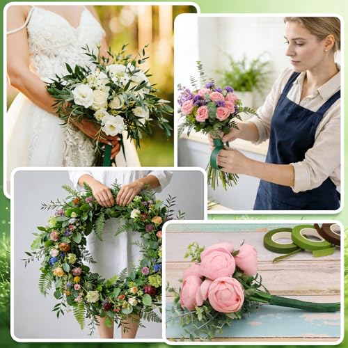 MAPVOLUT 262-Piece Floral Tape & Wire Kit - Professional Florist Supplies for Bouquets, Corsages, Wreath Making | Includes Green Floral Tape, Florist Wire for Wedding DIY, Mother's Day Bouquet