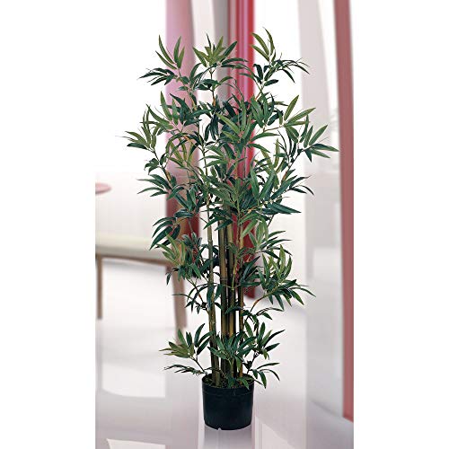 Nearly Natural 4ft Artificial Bamboo Plant Faux Greenery for Indoor Home Office Decor