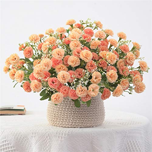 5 Forks 20 Artificial Flower Small Lilac Bouquet Fake Flowers,Champagne - color: Champagne