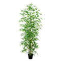 Nearly Natural 8ft. Artificial Green Bamboo Tree - size: 8ft