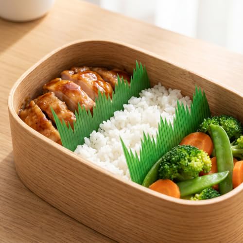 Kichvoe 2000pcs Plastic Baran Sushi Grass – Artificial Green Baran Garnish for Sushi, Bento, Sashimi – Food Separator for Restaurants, Takeout & Catering – 2.95" x 1.81" Food-Safe Resin | Kichvoe Sushi Baran Divider Sushi Display Accessories Size:2.95 x 1