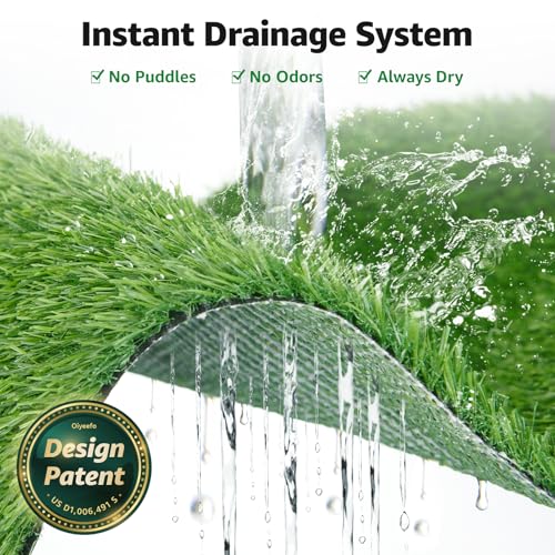Artificial Pet Pee Grass Mat for Puppy, Pet Turf Fake Grass Replacement Pad for Dog Potty Training, Indoor and Outdoor - 2 Packs (18" x 28") - size: 18" x 28"