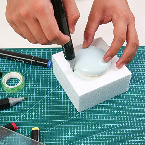Crafare 4X4X2 Inch Craft Foam Blocks 12 Pack Polystyrene Foam Square Blocks for School Art Modeling Projects Sculptures,Floral Arrangements Wedding Table Centerpieces - size: 4x4x2inch 12pcs