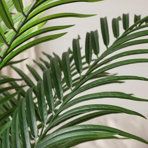 Artificial Palm Tree 5.5Ft Faux Dypsis Lutescens - Tall Fake Plant with Adjustable Branches, No Maintenance, Tropical Tree for Indoor Decor - Ideal for Living Room, Office, Bedroom, Commercial Spaces - size: 5ft 6in