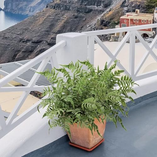 GnFlus Fake Plants Stem Artificial Boston Fern 19" Green Fake Greenery Branches 2 Pcs UV Resistant Faux Plant Bushes for Home Indoor Outdoor Garden Wedding Bouquet Table Decor - color: Greenery-4