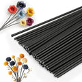 60 Pack Flower Stems, Floral Wire Stems, 2 Gauge Brown Floral Stem Wire for Paper Wrapped Wreath Making Supplies - color: Brown