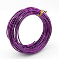 11 Yard Aluminum Wire Bendable Metal Wire Jewelry Craft Wire Beading Floral Making Jewelry Making Doll Making (9 Gauge, Purple) - color: Purple, size: 9 Gauge