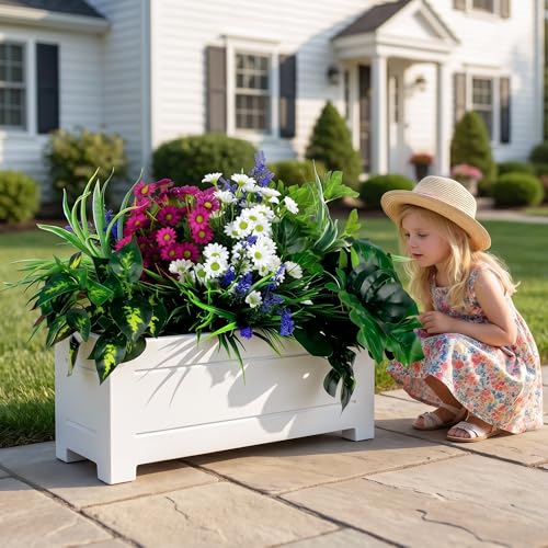 LUNETH 19PCS Artificial Plants Outdoor Fake Plants UV Resistant Artificial Flowers Greenery Stems Faux Plants Bushes for Outdoor Patio Garden Front Porch Yard Decor - color: Mix-1