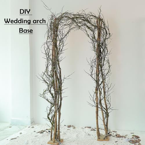 190cm/74.8inch Artificial Creepy Flexible Tree Branches Faux Grape Vines Garland Twigs with Moss Wood Craft for Halloween Door Wall Hanging Haunted Mansion Theme Outdoor Mantel Yules Decoration (2)
