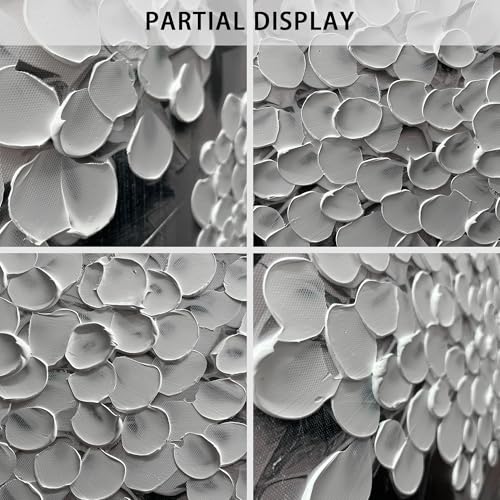 TYTAUPT Large Pictures for Living Room White Flower Wall Decor for Bedroom Women Dining Home Office Canvas Wall Art Decoration 29 x 58 inches - color: White, size: 58"L x 29"W