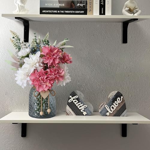 Leftover Faux Flowers in Vase,Artificial Flowers in Vase,Table Centerpieces for Dining Room,Flower Centerpieces for Tables,Fake Flowers,Kitchen Decor,Coffee Table Decor - color: Pink