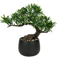 Artificial Bonsai Tree Juniper Faux Plants Indoor Fake Plants Decor with Ceramic Pots for Home Table Office Desk Bathroom Shelf Bedroom Living Room Farmhouse Decorations - style: Maki