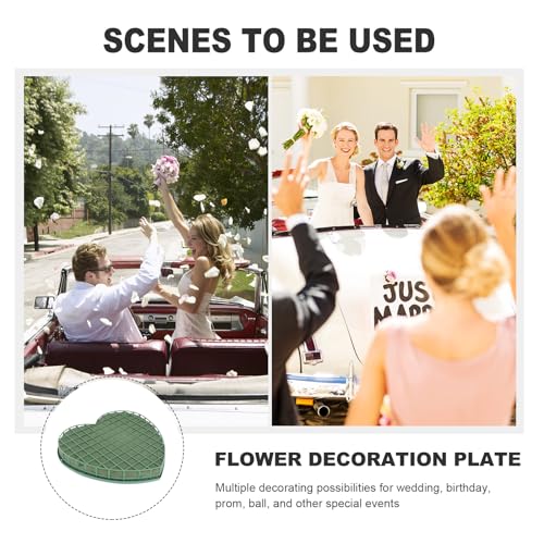Floral Foam Blocks Heart Shape Green Florist Sponge Floral Bricks Flower Mud for Wedding Floral Arranging Supplies