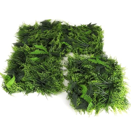3rd Street Inn Artificial Greenery Wall Panels for Privacy - 12-Pack - color: Fern