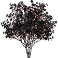 Mandy's 6 Bundles Artificial Black Baby’s Breath Flowers | 18.5 Inch Silk Gypsophila European Style Modern Home Decor Centerpiece Neutral Wedding Flower Arrangements - color: Black