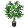 Der Rose Fake Plants Tall Green Artificial Tropical Faux Plants Indoor for Living Room Home House Decor - size: 28"-Tropical Faux Plants