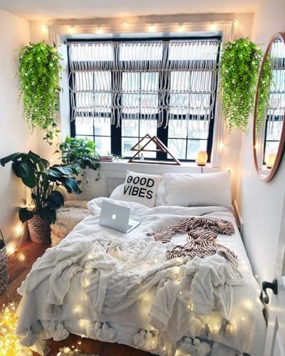 RECUTMS Hanging Plants Outdoor UV Resistant Faux Hanging Plants Indoor Artificial Decor Outdoor Artificial Hanging Plants for Wall House Room Patio Indoor Outside Home Shelf Office Decor in 3 Pcs - color: Green, size: Hanging Plants With Lights