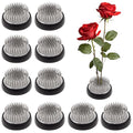 Folmywy 10 Pcs Flower Frogs Ikebana Stem Holder 1.57 Inch Flower Frog Kenzan Japanese Metal Flower Frogs for Arrangements Vase Fixed Floral Plant Art Supplies Table Centerpieces - color: 10pcs 1.57 inch Flower Frogs