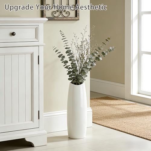 Large Ceramic Floor Vase, White 16" Tall Decorative Vase,Modern Home, Office, Living Room, Kitchen, Bedroom Decoration, Housewarming,Wedding, New Year Gift - color: Shape 1, size: 16 Inch