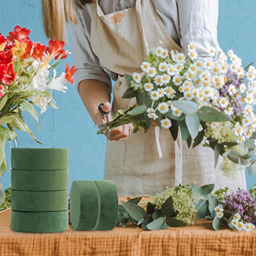 Max Shape Round Floral Foam Blocks, 4.72'' Dry Floral Foam for Artificial Flowers.Craft Project,Wedding Aisle Flowers,Arty Decoration - size: 4.72''
