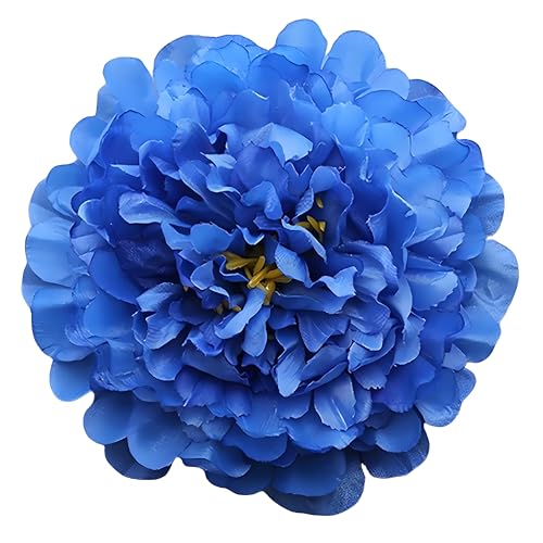 20 Pcs Royal Blue Peony Artificial Flowers 7.8" Real Touch Big Faux Peonies Fake Flower Heads for Wedding Bridal Bouquet,Table Centerpieces, Home Decor - color: Royal Blue