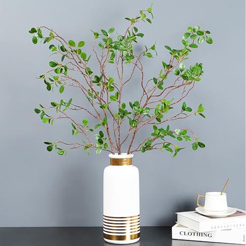 SzJias Faux Stems Artificial Branches for Vase Faux Branches Greenery Plant Stems for Vase Fake Tree Branches (6 Branches, 43.5inch/Branches)