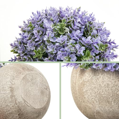 Mini Artificial Plants in Pots, Set of 4 Small Fake Plants for Home Decor Indoor, Realistic Greenery Faux Potted Plant for Office Desk, Bathroom, Shelf, or Table Decoration
