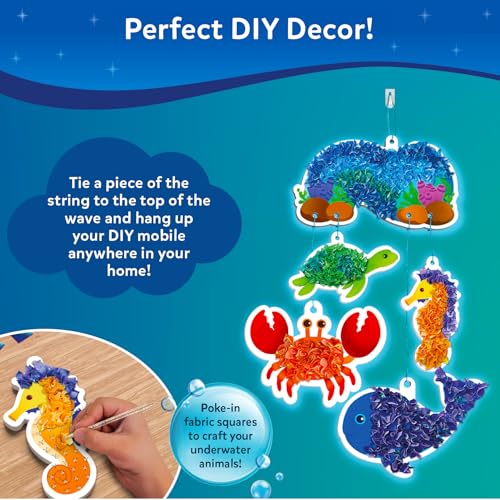Skillmatics Poke-in Art - Underwater Animals, Mess-Free Arts & DIY Wood Crafts for Kids, Creative Kit, Gifts for Girls & Boys Ages 4, 5, 6, 7, 8, 9 - style: 7. Underwater Animals