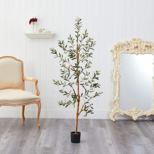 Nearly Natural 4.5ft. Olive Artificial Tree - size: 4ft 6in