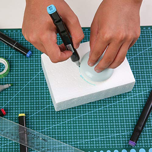 Crafare 8 Pack Craft Foam Blocks 6X4X2in Polystyrene Brick Rectangle for Arts School Projects Sculptures Floral Arrangements Modeling and Centerpieces - size: 6x4x2inch 8pcs