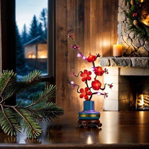 Upgraded LED Light Kit for Lego Plum Blossom Flower Décor Building Set, Compatible with Lego 10369, Home Decoration Gift (Only Light, No Building Models) - color: 10369 Plum Blossom Flower, size: Standard Version