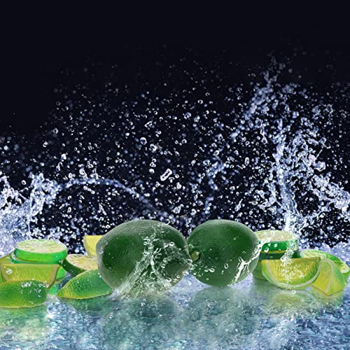 Woration 20PCS Artificial Fake Green Lemon & Slices Blocks Decoration Faux Fruit Slice Set Food Model Limes Theme Party Table Centerpiece Wedding Ornament Vase Fillers - color: Lime