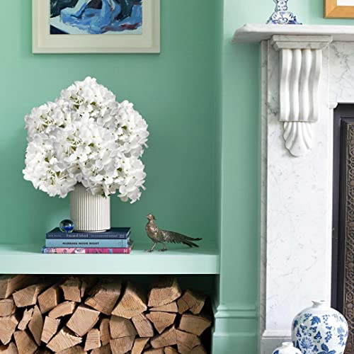 DILATATA Artificial Hydrangeas Tall Artificial Hydrangea Stems 26" Faux Hydrangea Silk Flowers Fake Hydrangea Resuable for Party,Home,Office Decor, Artificial Flower Perfect for Wedding Decor Gift-3 - color: White #3, size: 3PCS