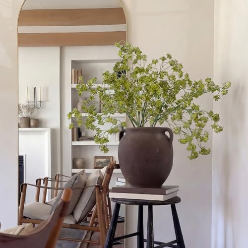 Thiccywoov 3 Pcs Green Faux Berry Stems for Vase, 32 Inch Artificial Greenery Stems Branches for Home Decor, Farmhouse Table Centerpiece Mantel Kitchen Decoration - color: Green, size: 32 inches