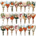 Layhit 24 Pcs Boho Dried Flower Bouquet Mini Wedding Handmade Dry Flowers Decor for Vase Crafts DIY Photo Boutonniere for Men Floral Plant for Bridesmaid Gift Birthday Decor (Gerbera Daisy) - style: Gerbera Daisy