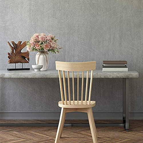 Peonies Artificial Flowers in Vase, Fake Hydrangea Silk Peony Flower Bouquet with Vase Faux Flowers Arrangement Decor Home Table Dining Room (Pink) - color: Pink