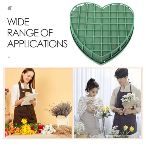 STOBOK Wedding Car Floral Mud Plate with Suction Cup DIY Flower Mud Base for Floral Arrangement Lightweight Leak-Proof Crafting Foam for Wedding Party Decoration Small Size 7.87X7.48X1.69In - size: 21X20X3CM