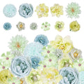Faux Flower Small Artificial Flower Wedding Party DIY Home Decoration (27, Green) - color: Green