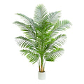 Artificial Palm Tree Plant 6FT Tall Fake Tropical Palm Tree in Pot, Real Bark Design Faux Areca Palm Tree for Home Office Living Room Bedroom Farmhouse Modern Indoor Outdoor Topiary Tree (18 Trunks) - size: 6ft