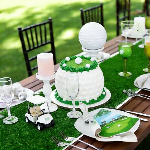 XLX TURF Artificial Grass Table Runner for Sport Golf Spring Summer Party Decorations - Green Fake Grass Crafts Table Centerpiece Birthday, Holiday, Banquet, Dining - 12 x 48 Inch - size: 12 x 48 Inches / 1PC