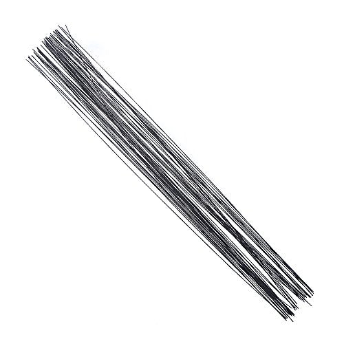 Decora 24 Gauge Black Floral Wire 16 inch,50/Package - color: black