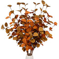 6 Pcs Fall Eucalyptus Leaves Artificial Eucalyptus Stems Fall Leaf Spray Autumn Leaves Fall Decorations for Home Floral Arrangement